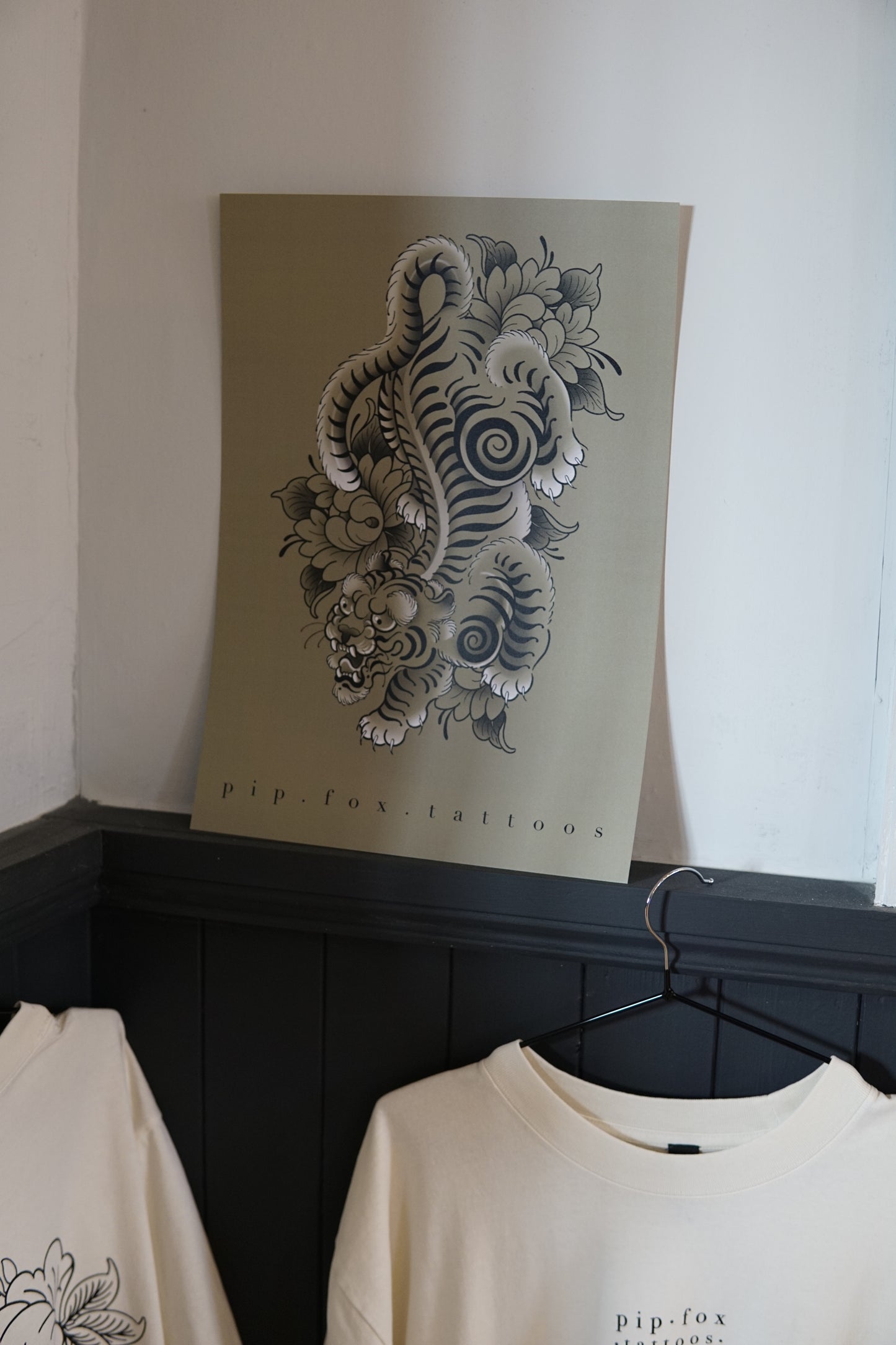 Tibetan tiger A3 print by Pip Fox