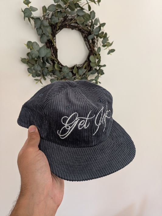Blue cord cap