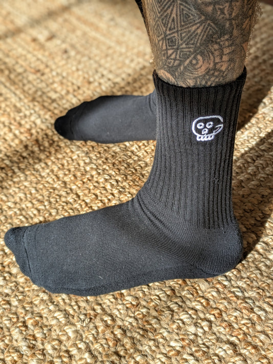 Skull socks black